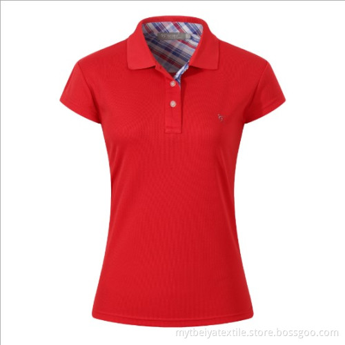 Promotional Custom Digital printed polo T-shirt Women